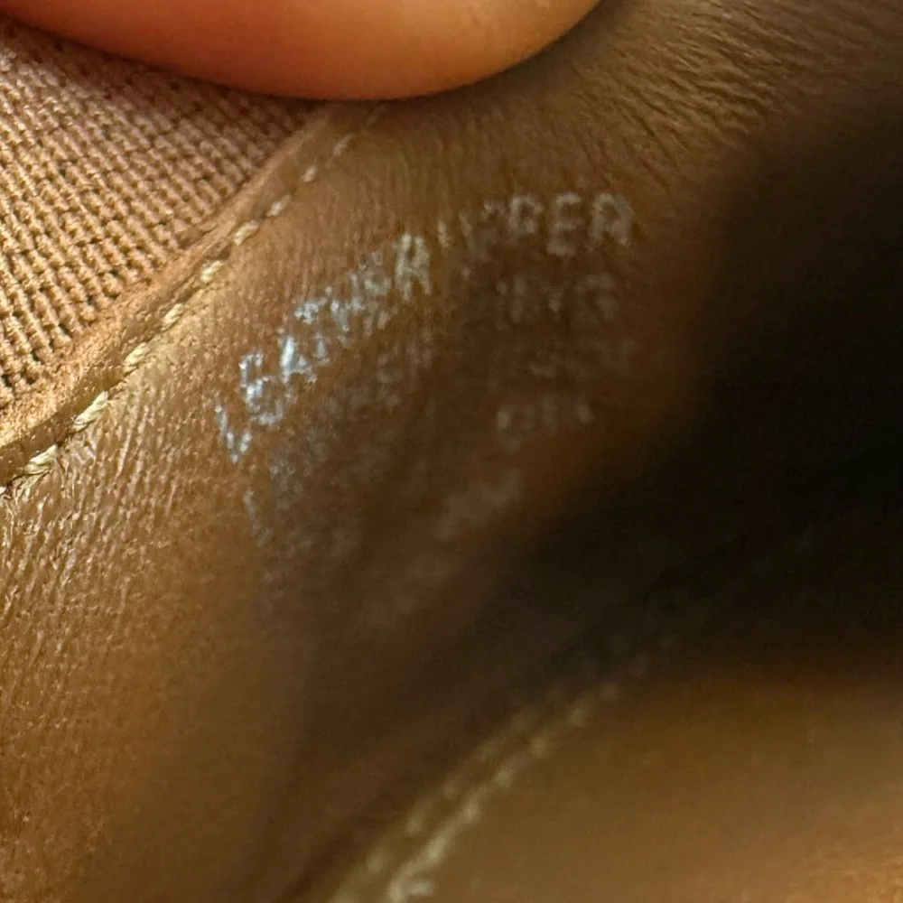 Tory Burch Jolie Cap-Toe brown Leather Ballet Flats shoes size 8.5